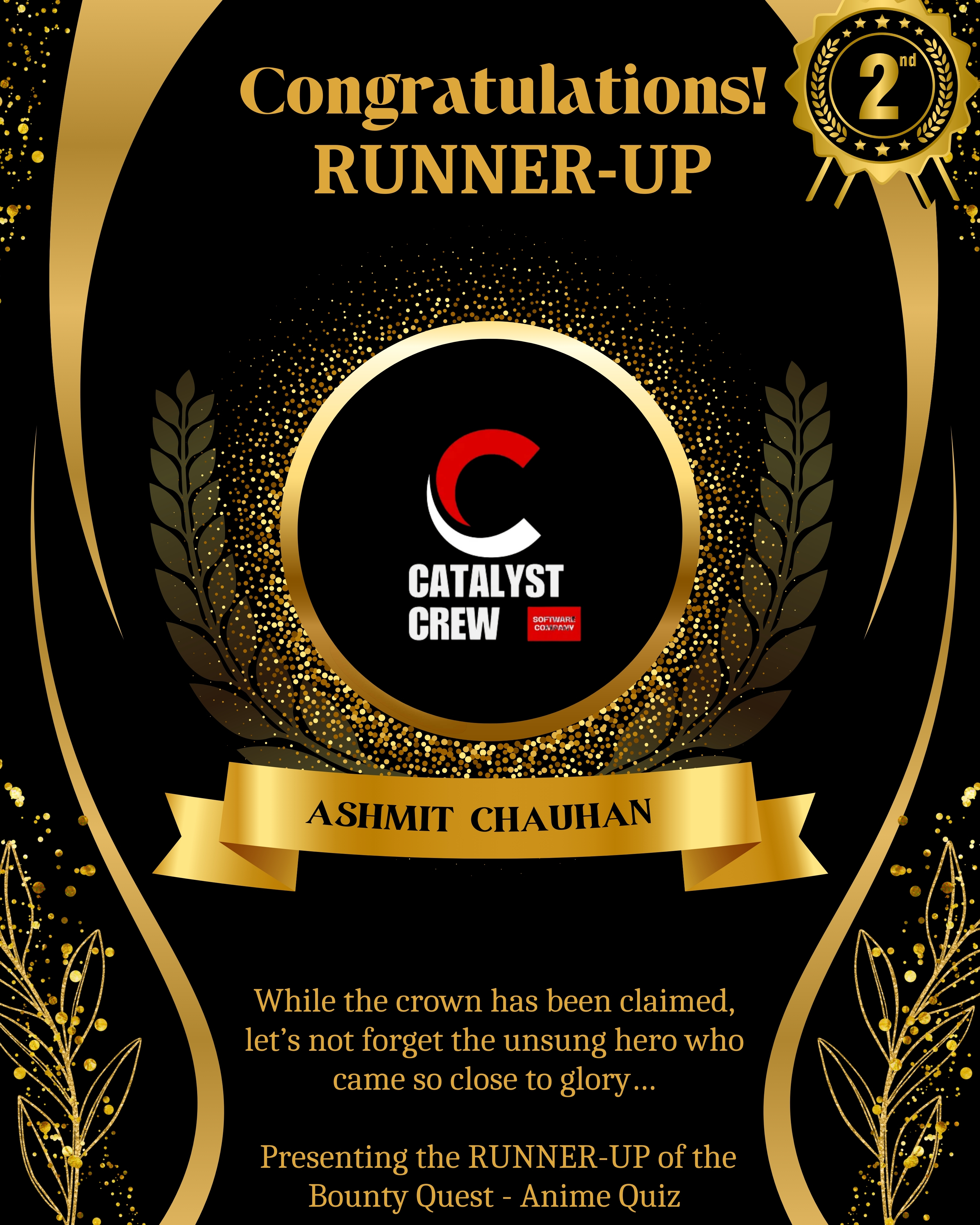 1st Runner Up